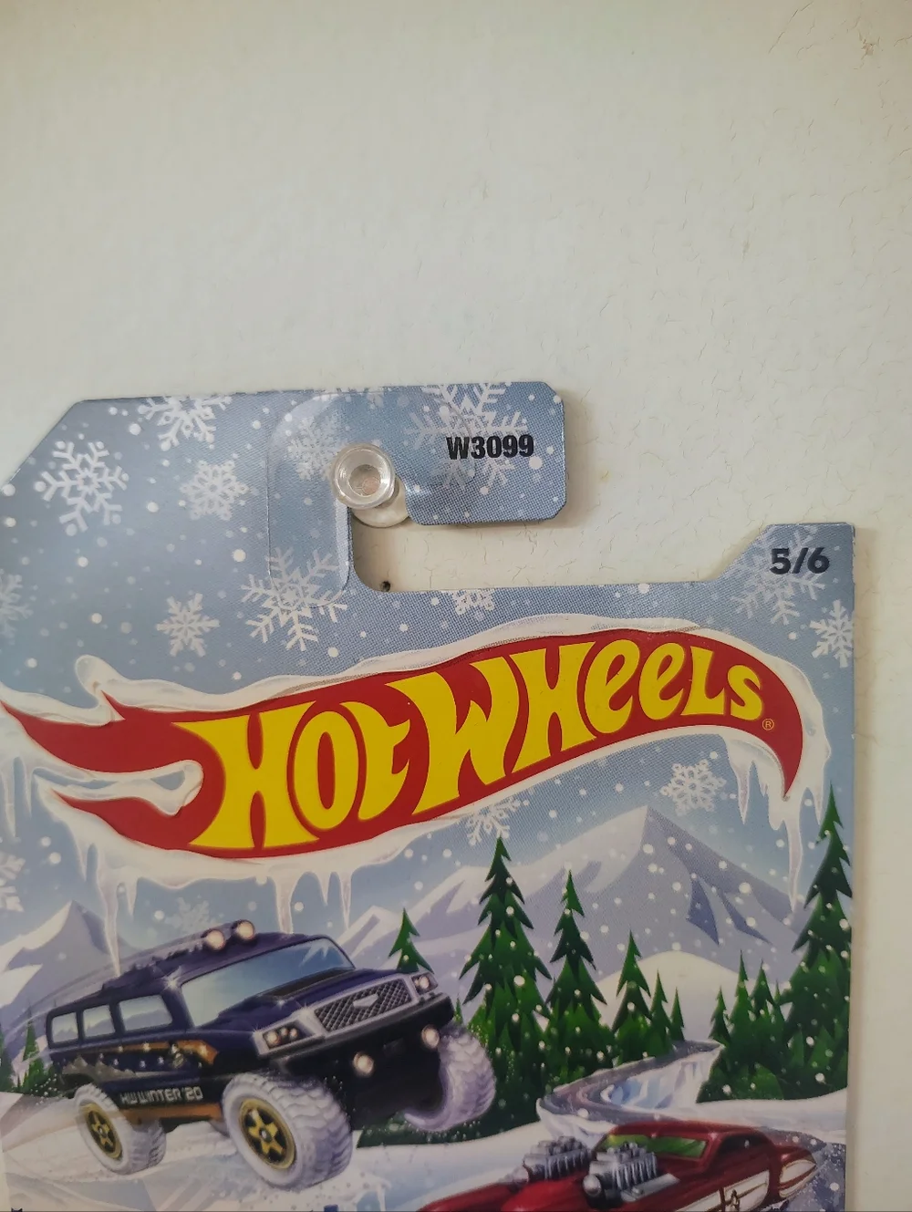 Torque Twister Hot Wheels 2020 Holiday Snow Card 5/6 Gold Diecast